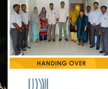 Our team with Mr. Naveedh & Family of apartment no. A 2 in Platinum Crescent after handing over.